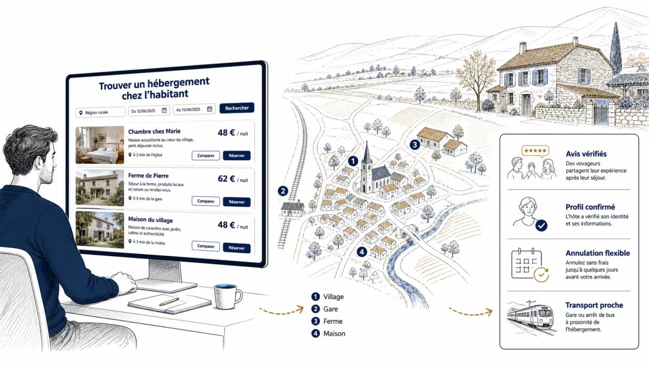 Comment trouver des hebergements chez l habitant dans les regions rurales d europe : recherche, comparaison et réservation