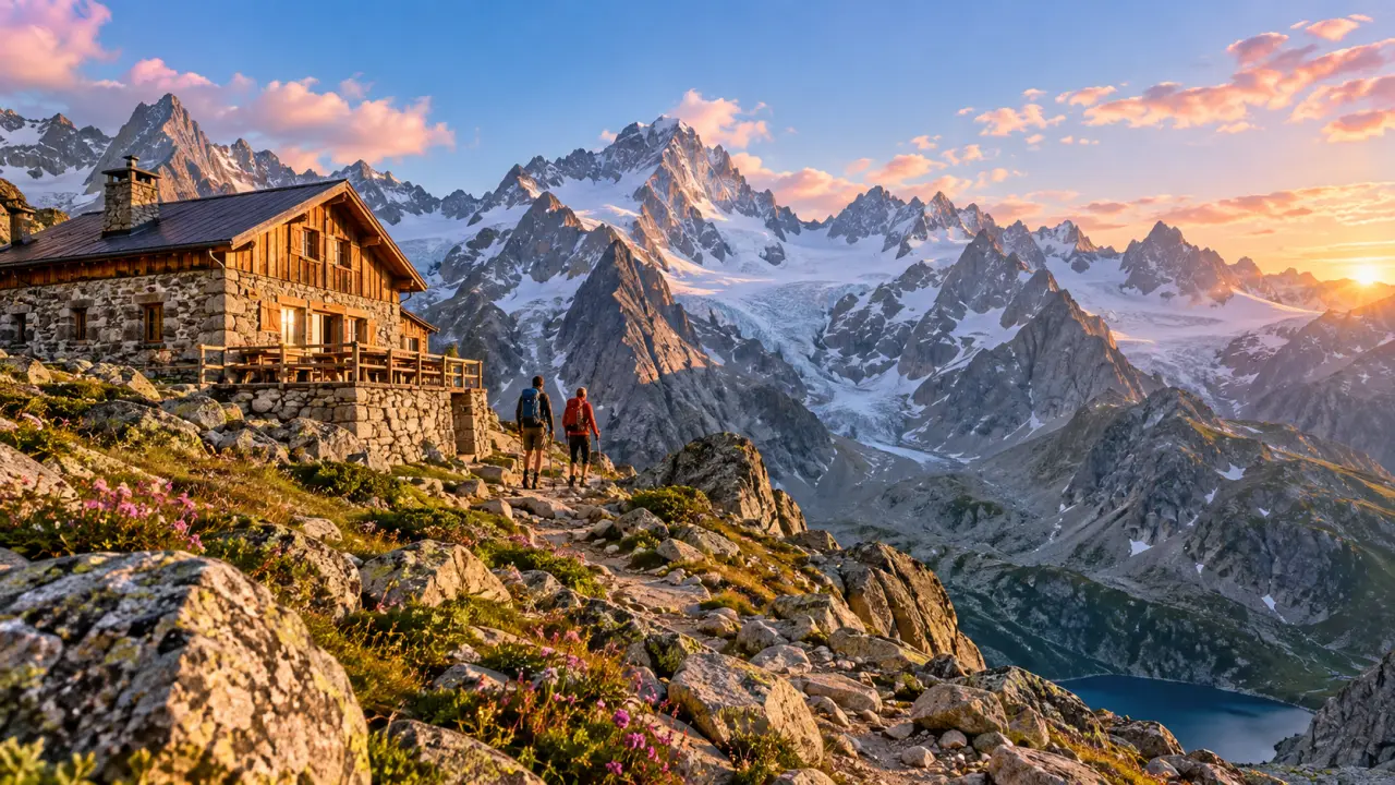 Paysage alpin autour du refuge des Écrins