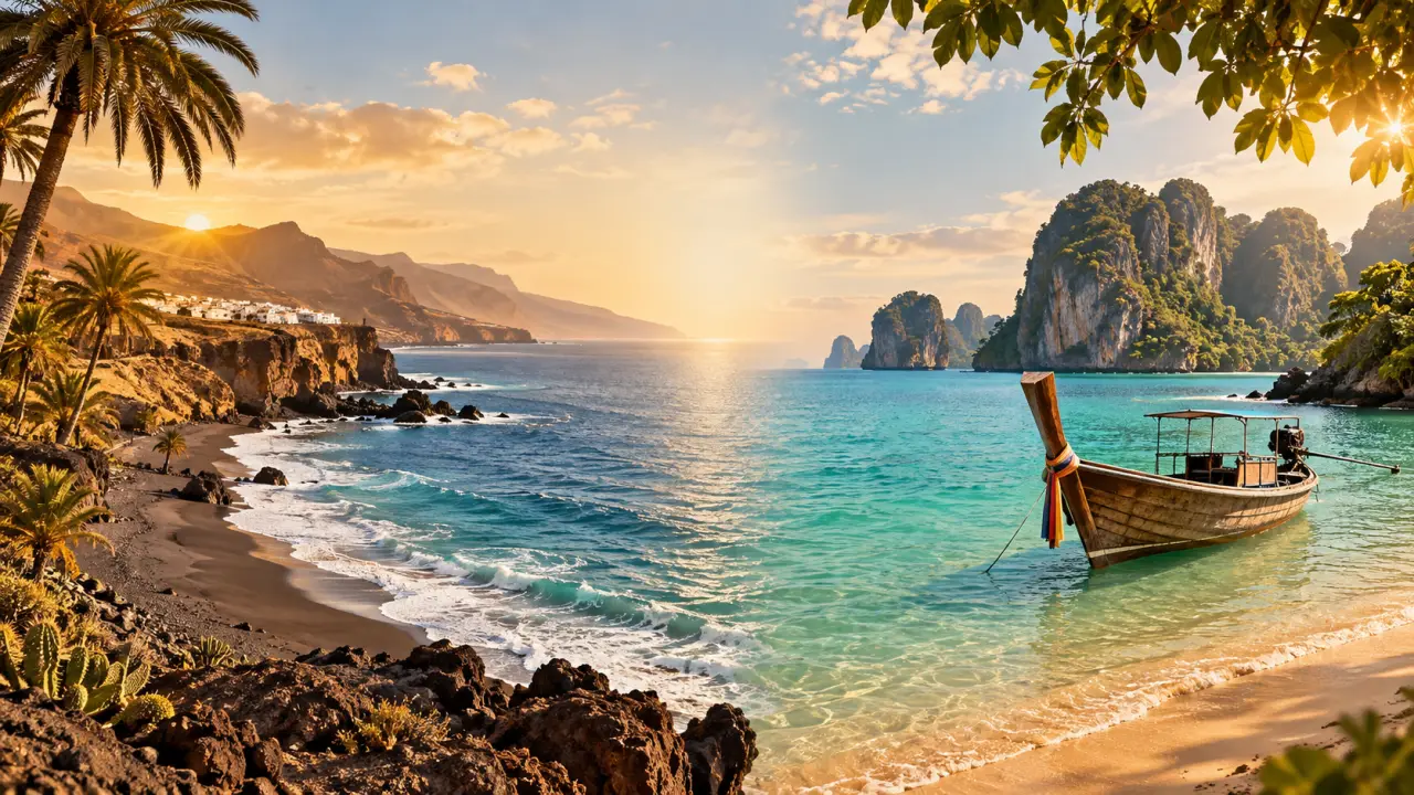 Destinations février : Canaries à 4h de vol, Thaïlande à 28°C, laquelle choisir ?