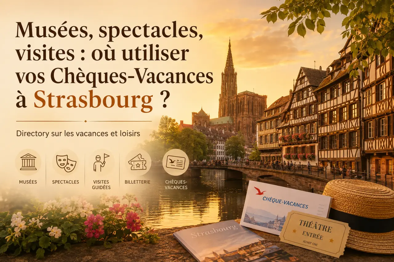 Musées, spectacles, visites : où utiliser vos Chèques-Vacances à Strasbourg ?