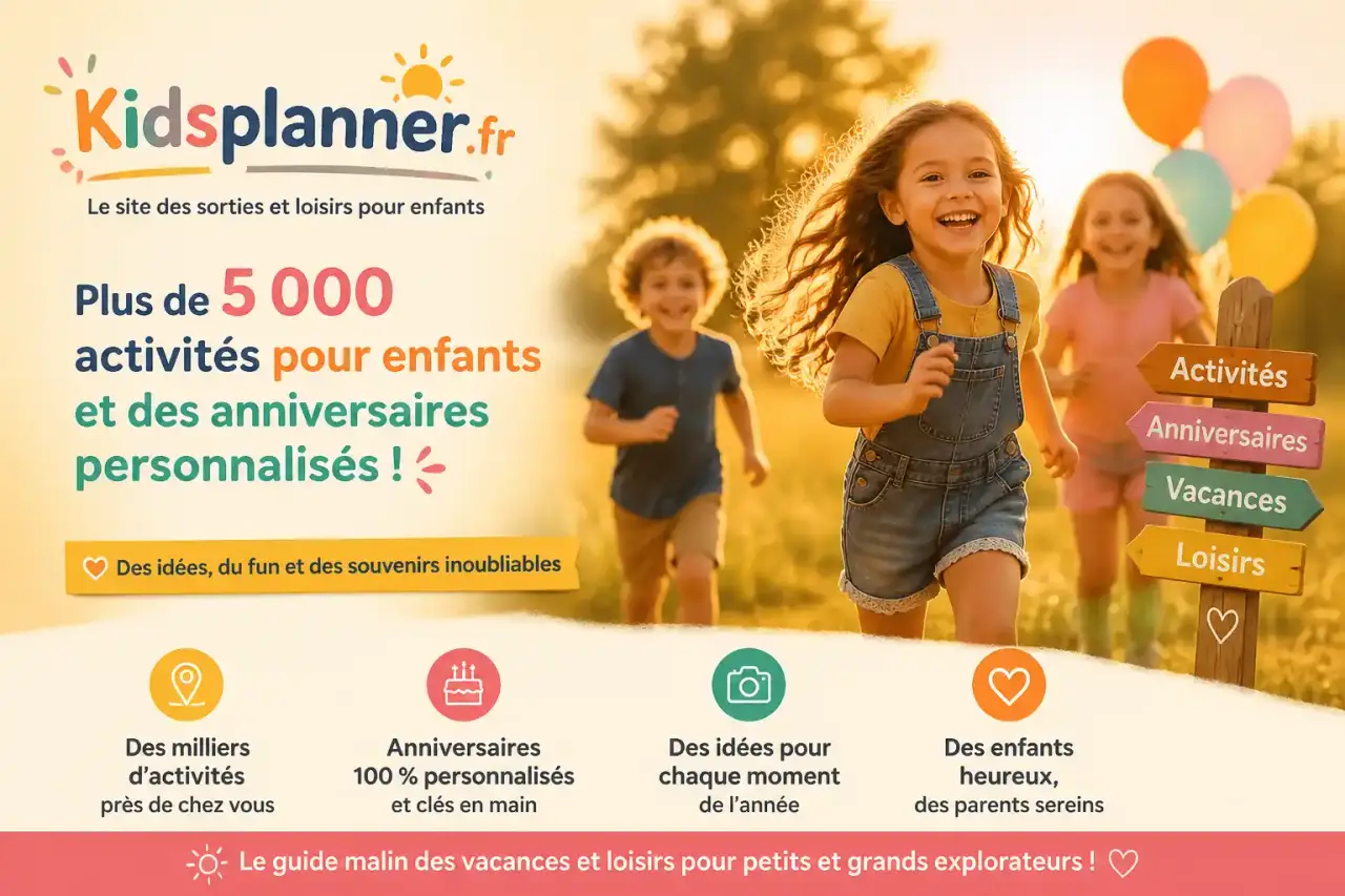 Kidsplanner.fr : plus de 5 000 activités pour enfants et des anniversaires personnalisés